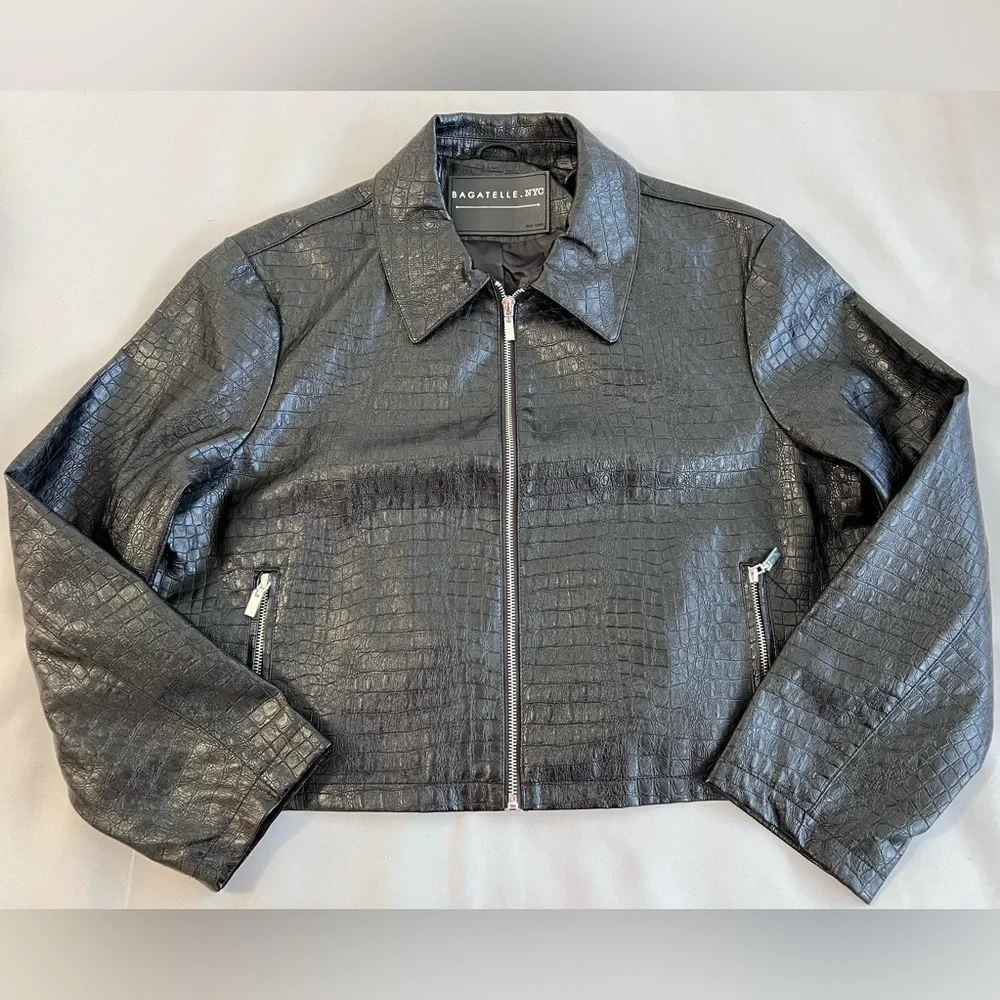 Bagatelle NYC  Faux Leather  Jacket‎ Black Women’s Size XL